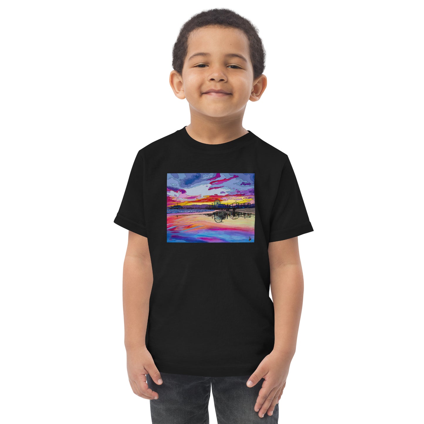 Santa Monica Pier 2 - Toddler jersey t-shirt