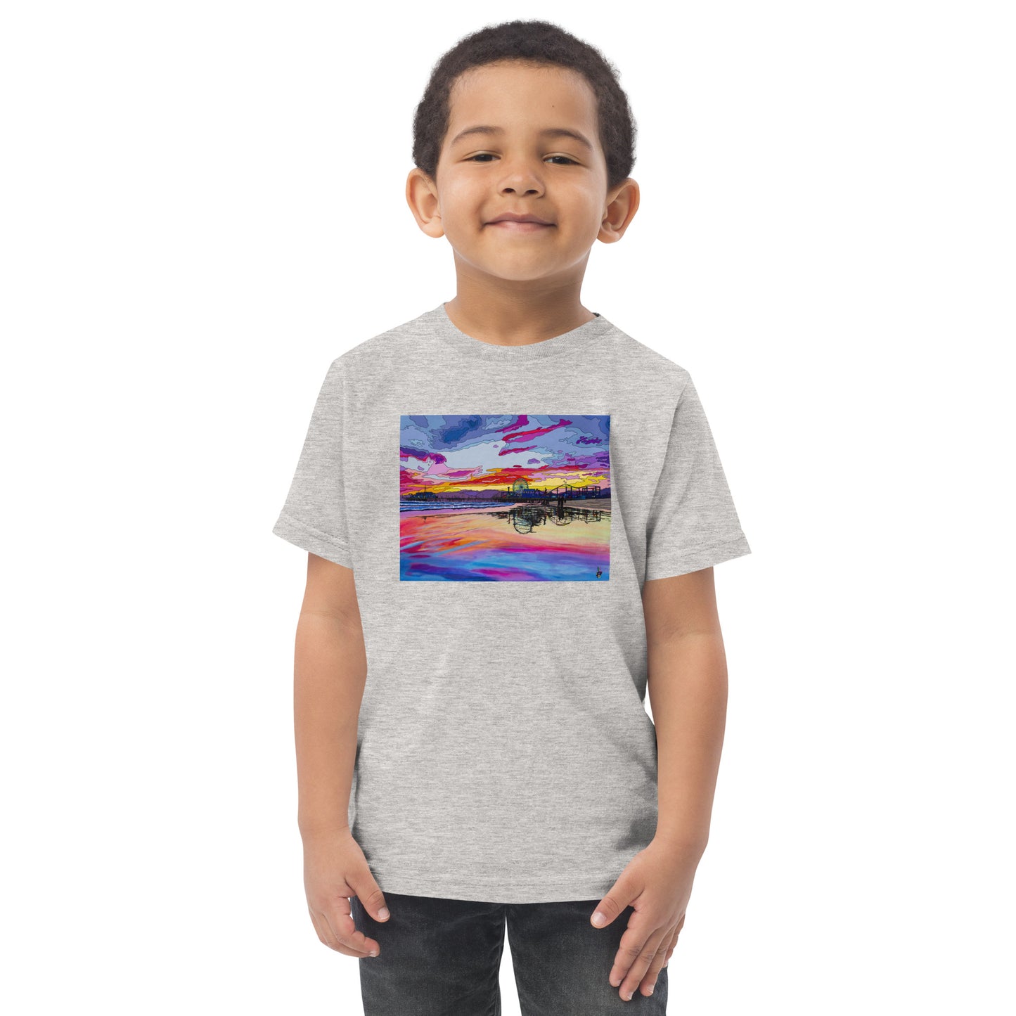 Santa Monica Pier 2 - Toddler jersey t-shirt