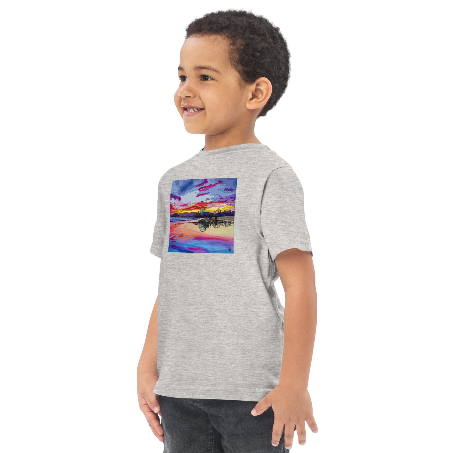 Santa Monica Pier 2 - Toddler jersey t-shirt