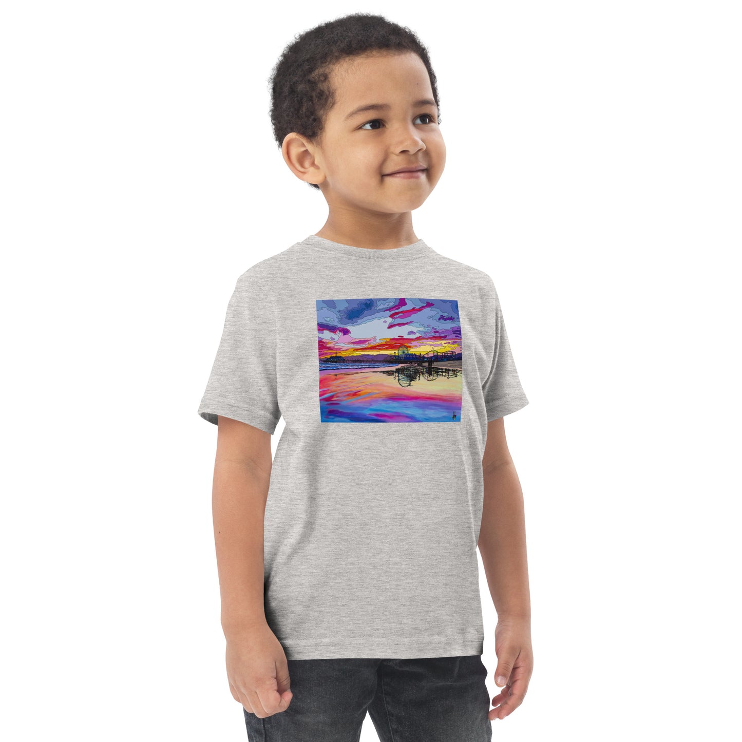 Santa Monica Pier 2 - Toddler jersey t-shirt