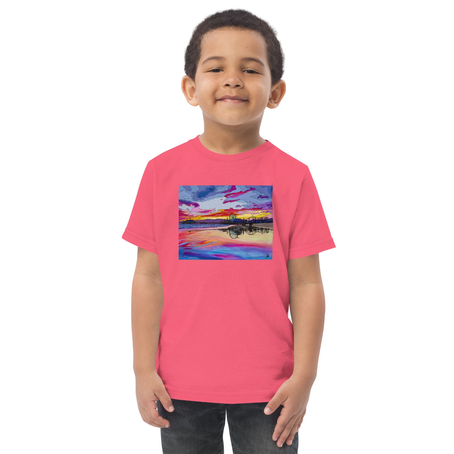 Santa Monica Pier 2 - Toddler jersey t-shirt