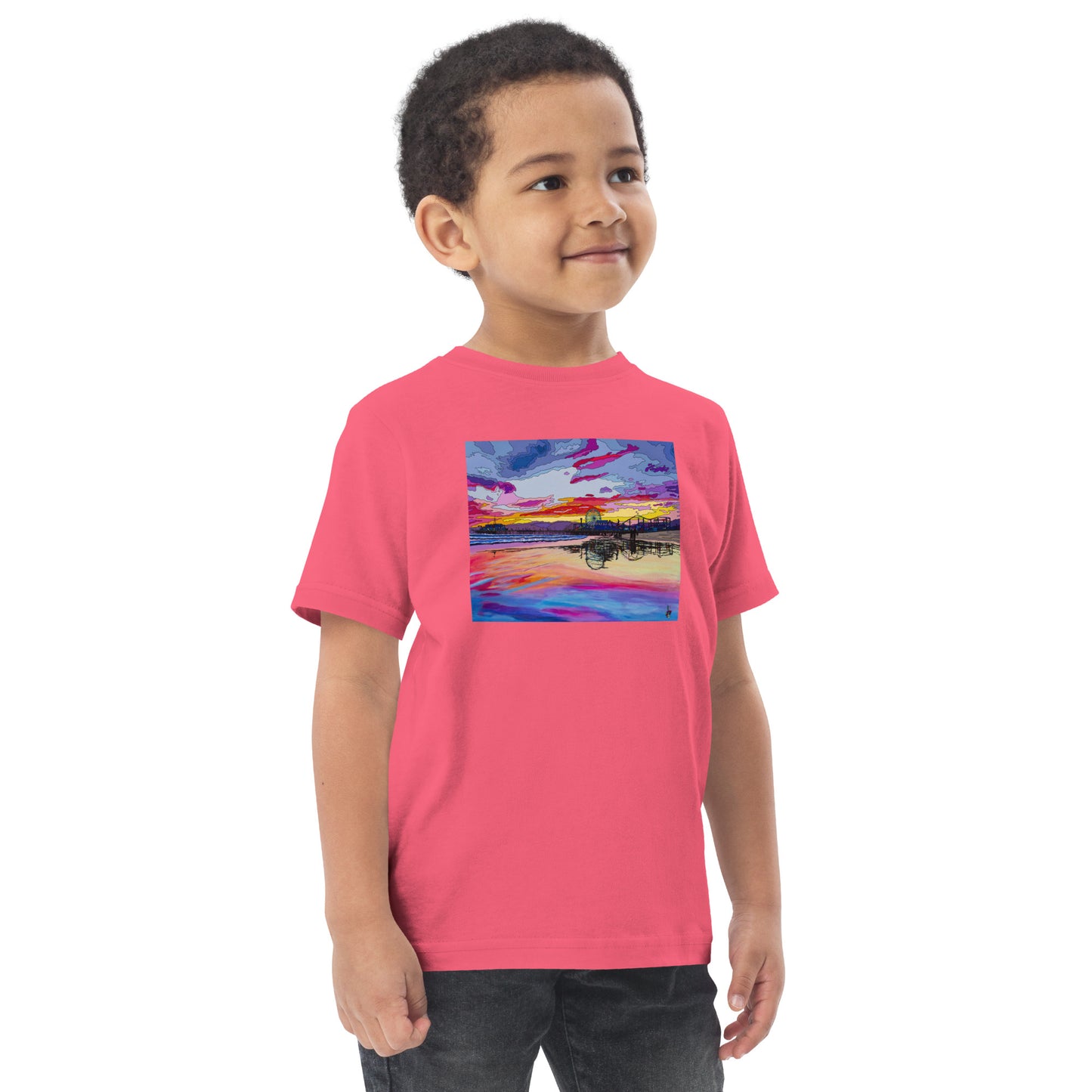 Santa Monica Pier 2 - Toddler jersey t-shirt