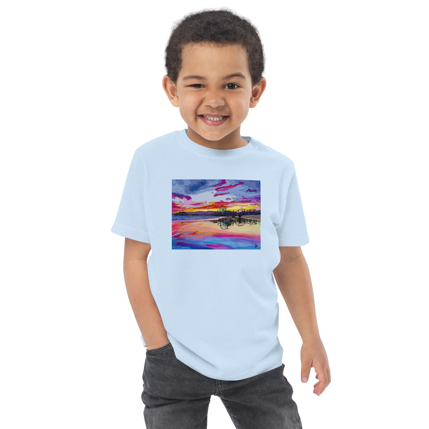 Santa Monica Pier 2 - Toddler jersey t-shirt