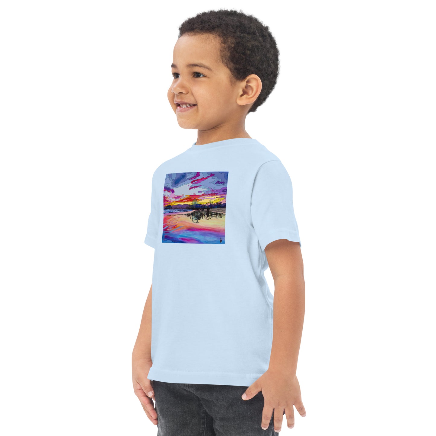 Santa Monica Pier 2 - Toddler jersey t-shirt