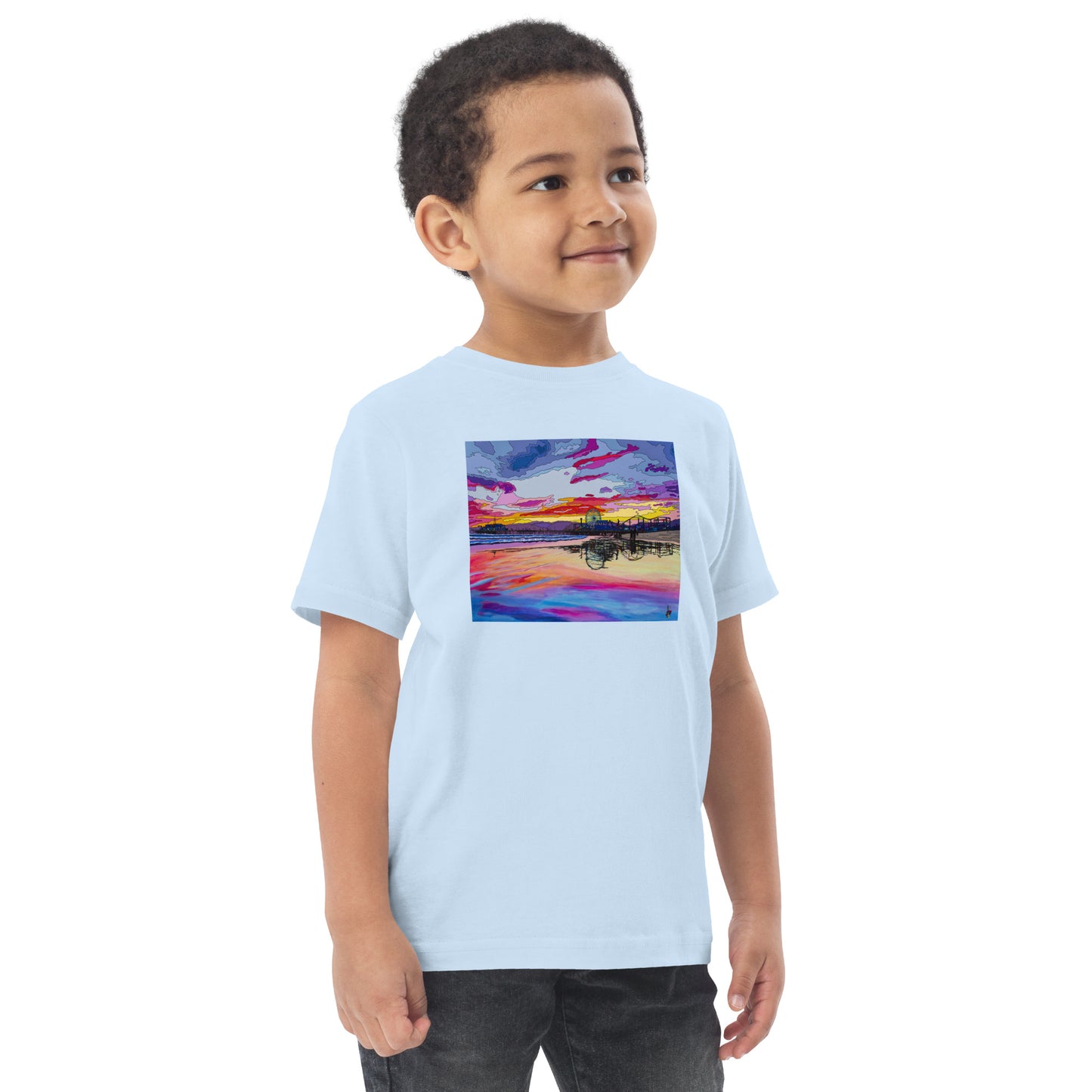 Santa Monica Pier 2 - Toddler jersey t-shirt