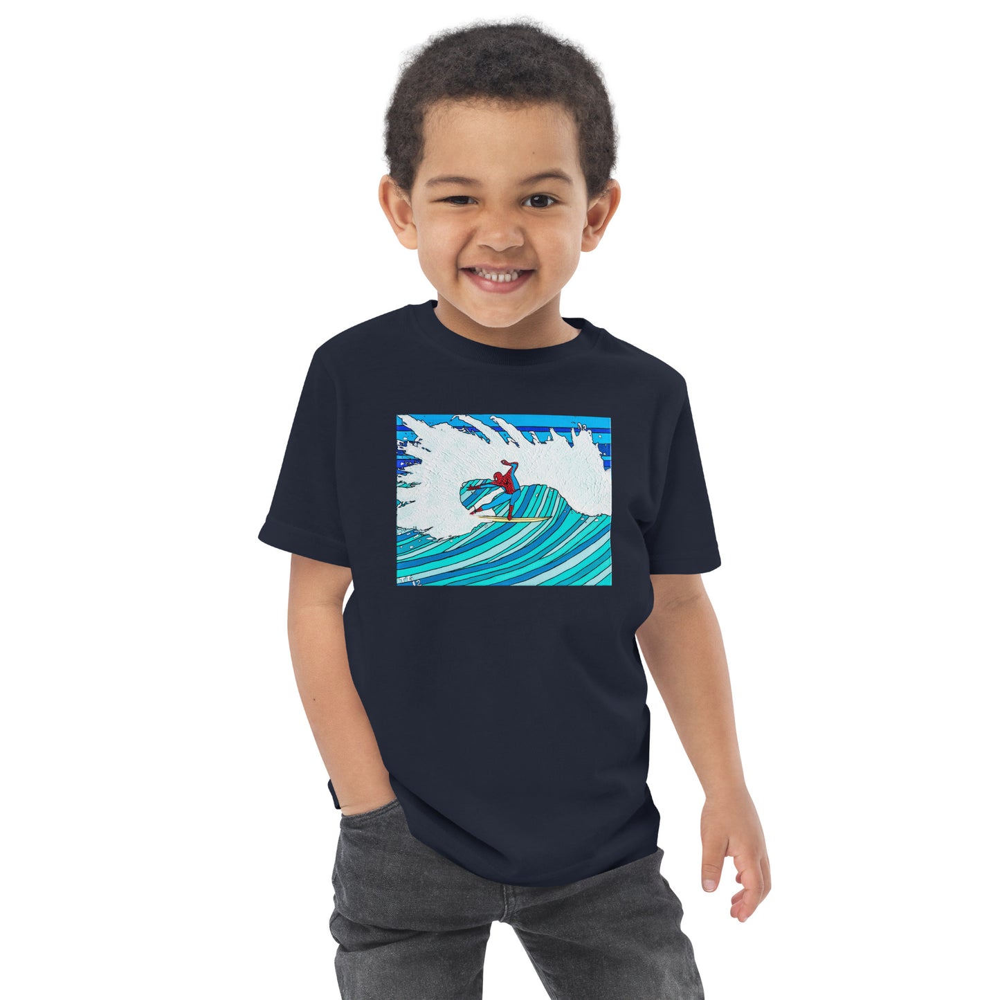 Spidey Style - Toddler jersey t-shirt