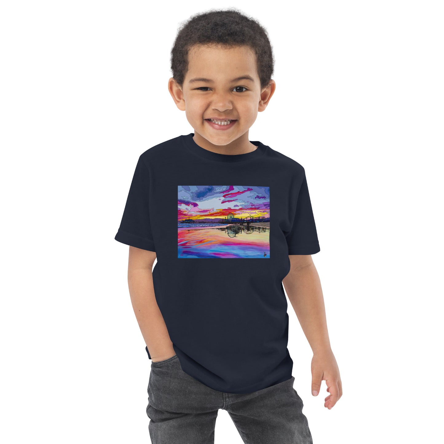 Santa Monica Pier 2 - Toddler jersey t-shirt