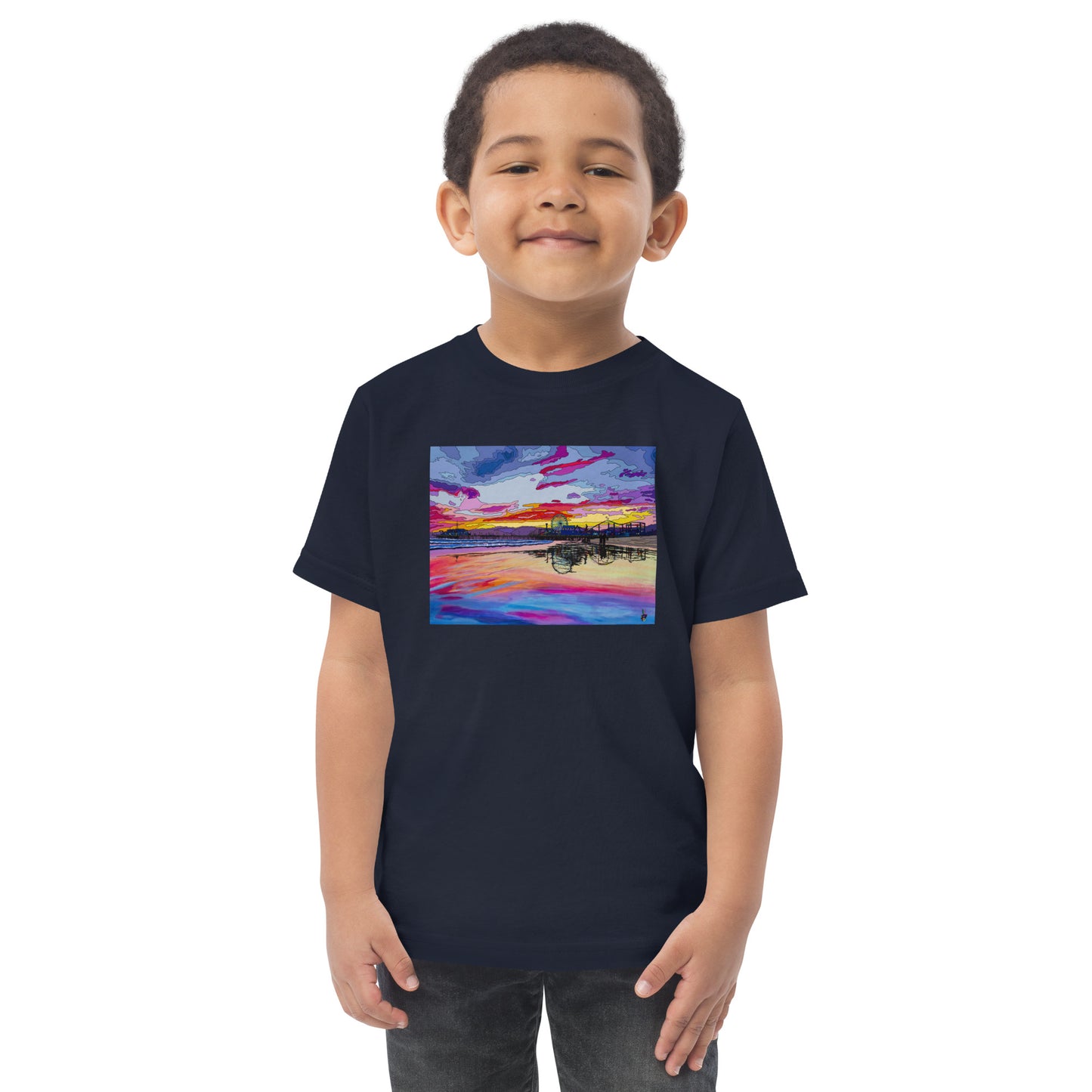 Santa Monica Pier 2 - Toddler jersey t-shirt