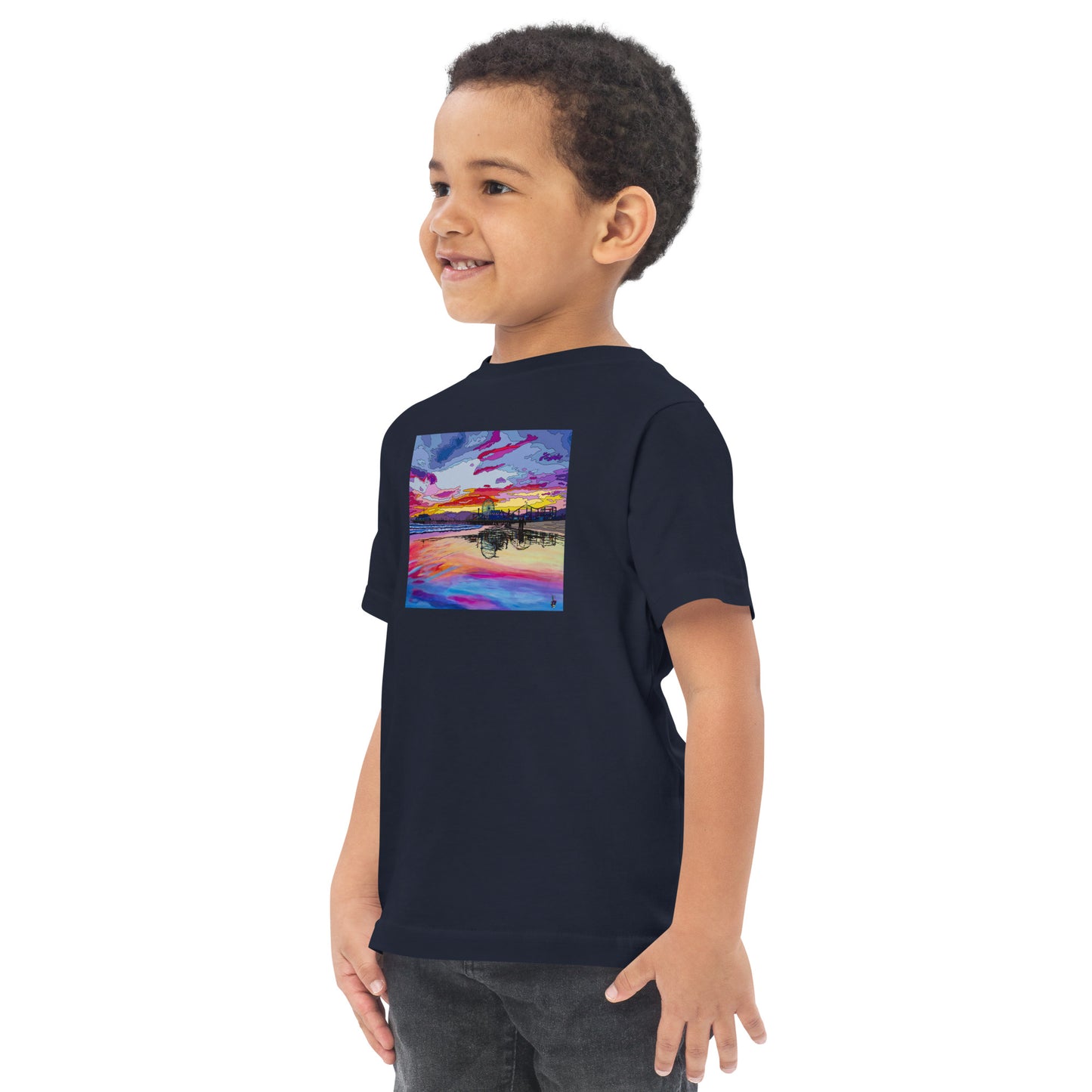 Santa Monica Pier 2 - Toddler jersey t-shirt