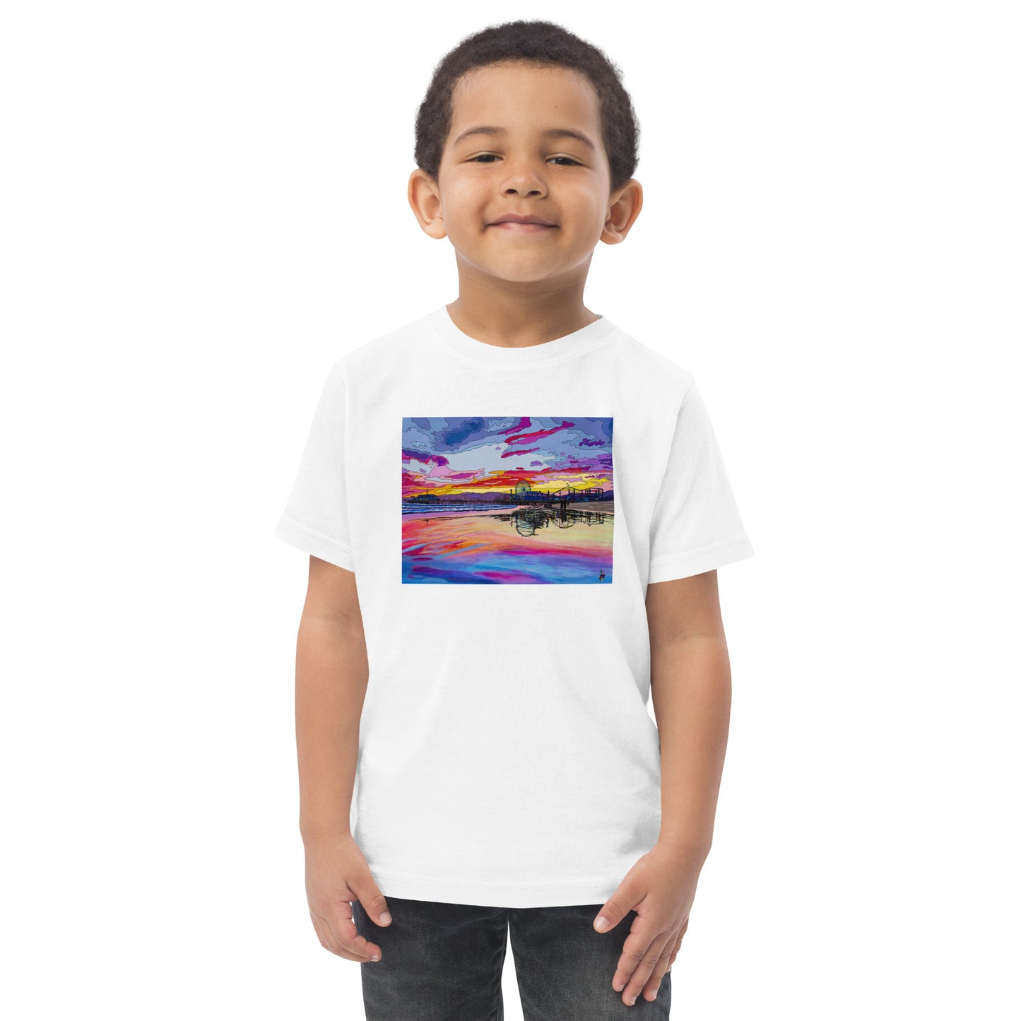 Santa Monica Pier 2 - Toddler jersey t-shirt