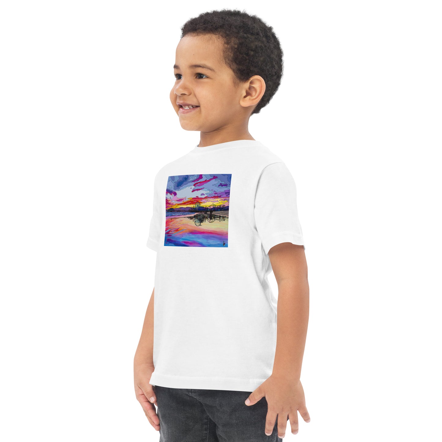 Santa Monica Pier 2 - Toddler jersey t-shirt