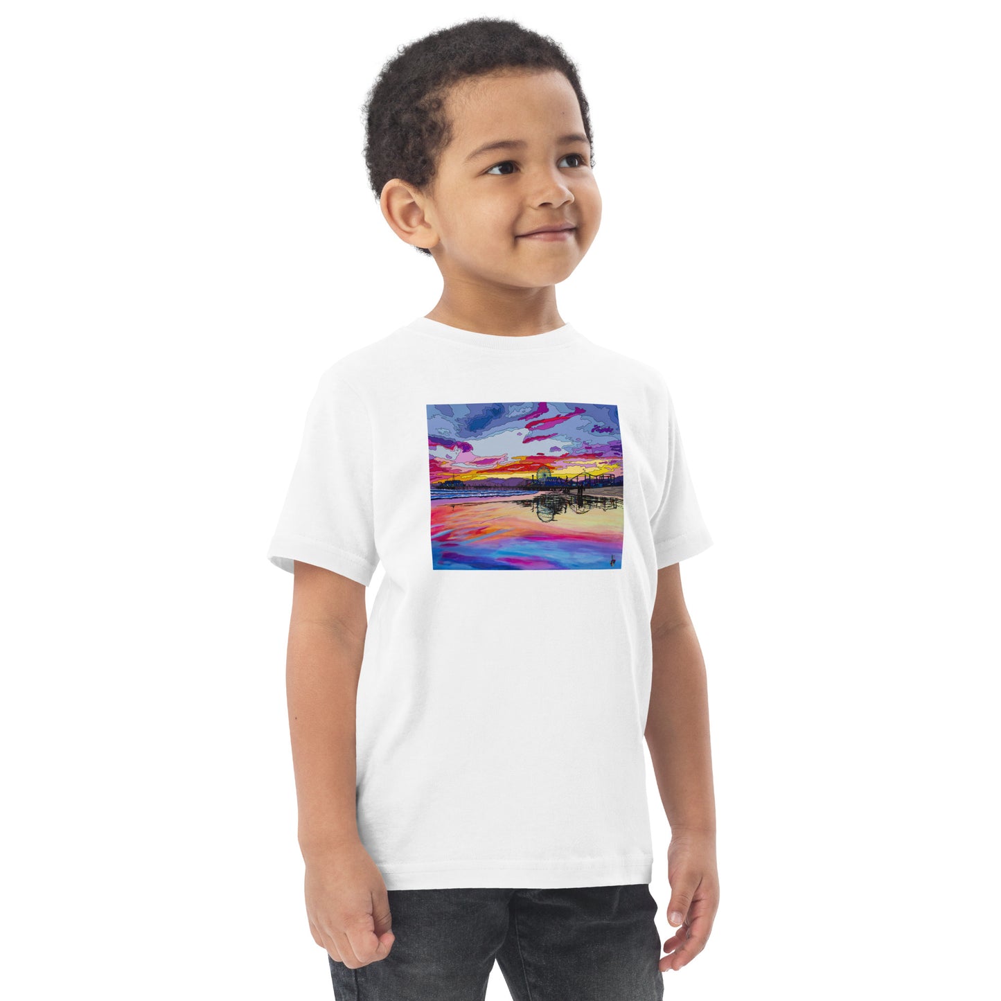 Santa Monica Pier 2 - Toddler jersey t-shirt