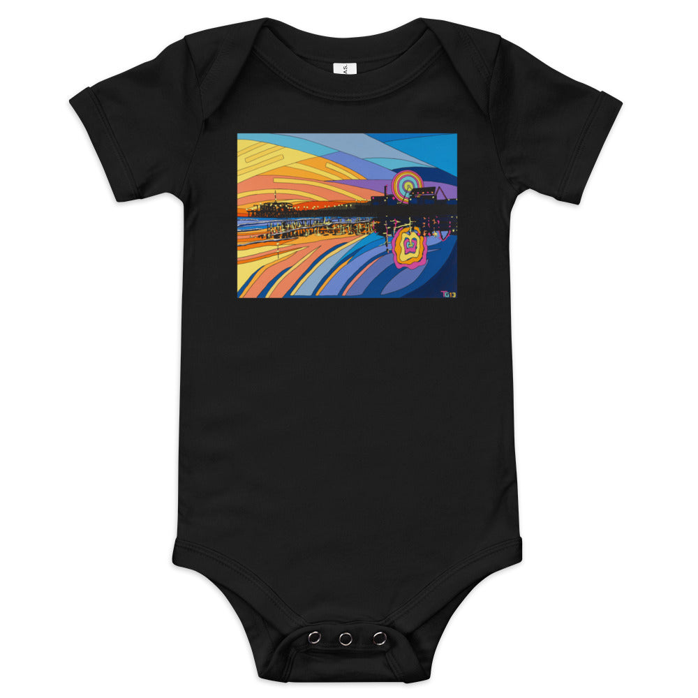 Santa Monica Pier - Baby short sleeve one piece