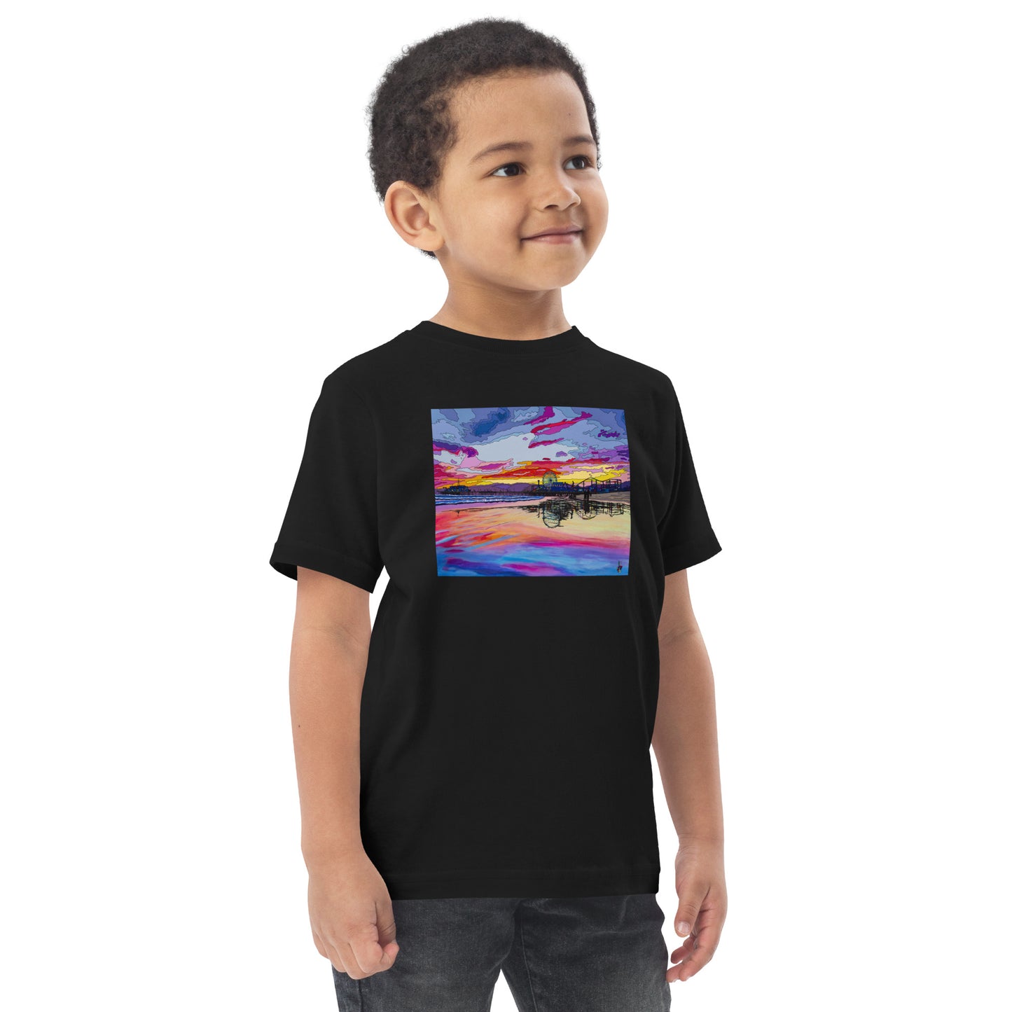 Santa Monica Pier 2 - Toddler jersey t-shirt