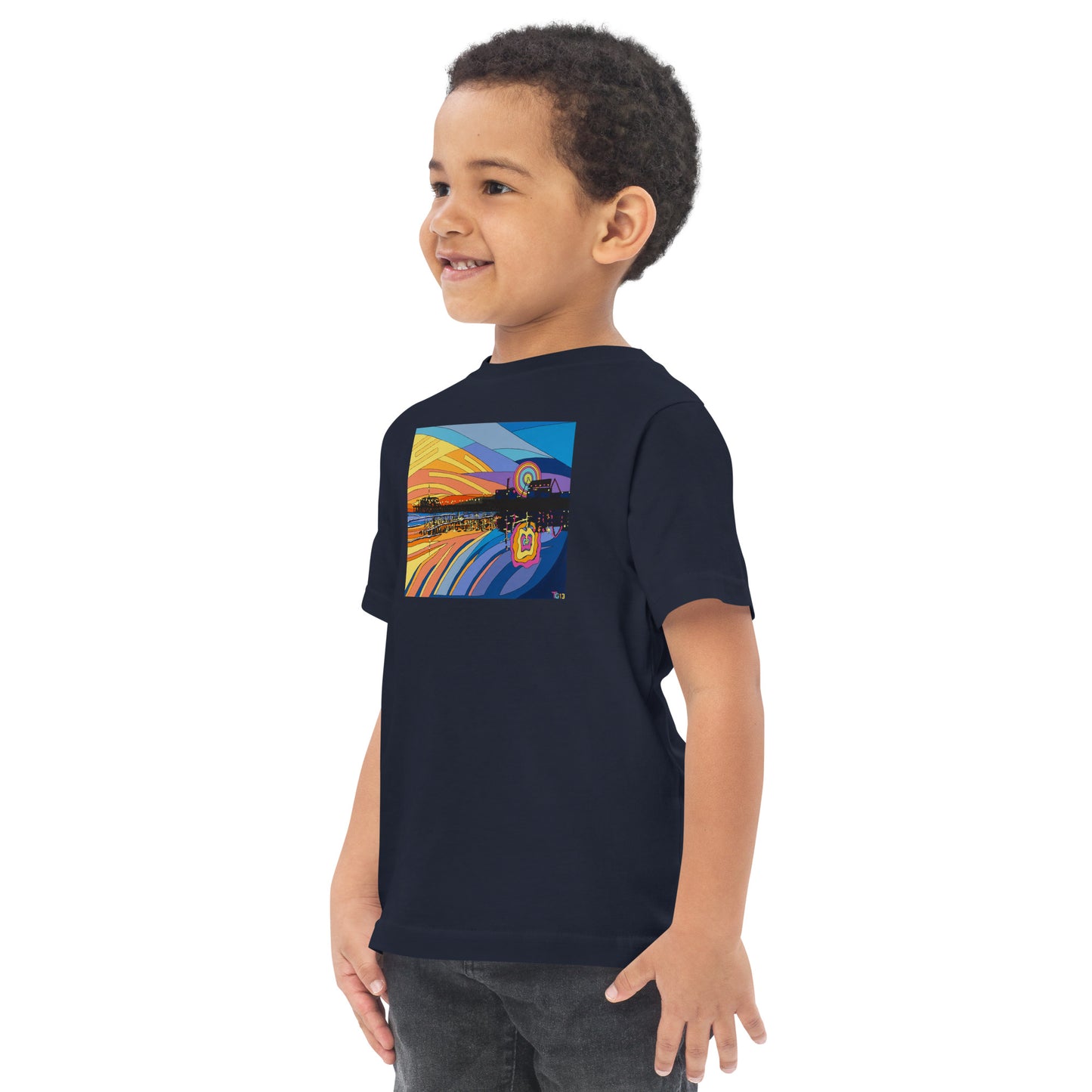 Santa Monica Pier - Toddler jersey t-shirt
